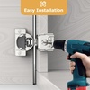 image:imageFurniware 2 Pieces Soft Closing Cabinet Hinges 12 Overlay Cabinet Hardware Hinges Nickel Plated 105 DegreeSatin Nickel  2 Pack