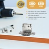 image:imageFurniware 2 Pieces Soft Closing Cabinet Hinges 12 Overlay Cabinet Hardware Hinges Nickel Plated 105 DegreeSatin Nickel  2 Pack