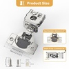 image:imageFurniware 2 Pieces Soft Closing Cabinet Hinges 12 Overlay Cabinet Hardware Hinges Nickel Plated 105 DegreeSatin Nickel  2 Pack