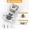 image:imageFurniware 2 Pieces Soft Closing Cabinet Hinges 12 Overlay Cabinet Hardware Hinges Nickel Plated 105 DegreeSatin Nickel  30 Pack