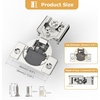 image:imageFurniware 2 Pieces Soft Closing Cabinet Hinges 12 Overlay Cabinet Hardware Hinges Nickel Plated 105 DegreeSatin Nickel  60 Pack