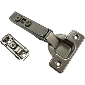 image:imageBerta 6Pack Full Overlay Frameless Soft Closing European Hinges 110 Degree 3D Adjustable Clip On Concealed Kitchen Cabinet Door Hinges with DowelsFULL OVERLAY VS LINE