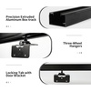 image:imageDIYHD 60 Commercial Grade Aluminum Pocket Door Track KitCeiling Mount Box Rail Sliding Door HardwareBlackFit MAX Door Width30in60 Ceiling Track KitNO door